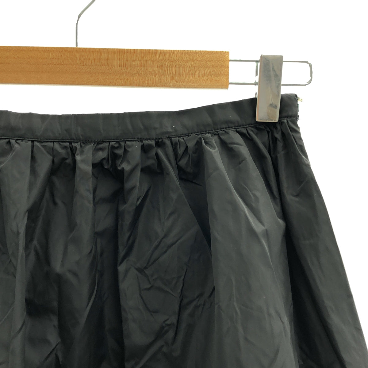 PRADA / 프라다 | 드로우 코드 스커트 | 38 | 블랙 | 여성