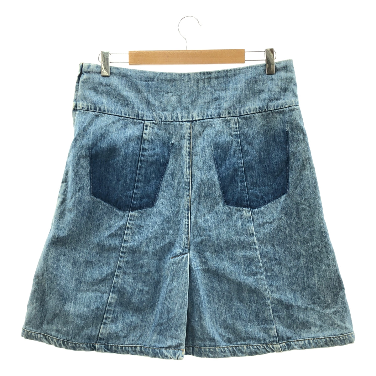 Chloe / クロエ | ヴィンテージ加工 サイドジップ デニム スカート | 40 | レディース