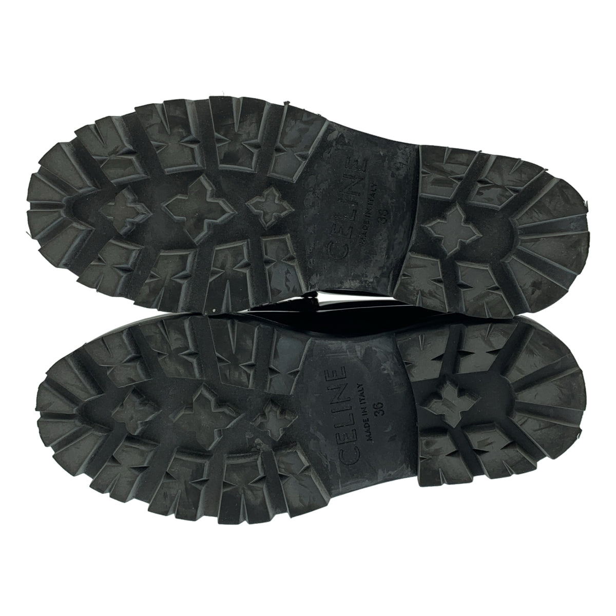 CELINE | Triomphe 鏈條雛菊皮革流蘇樂福鞋 | 36碼 |