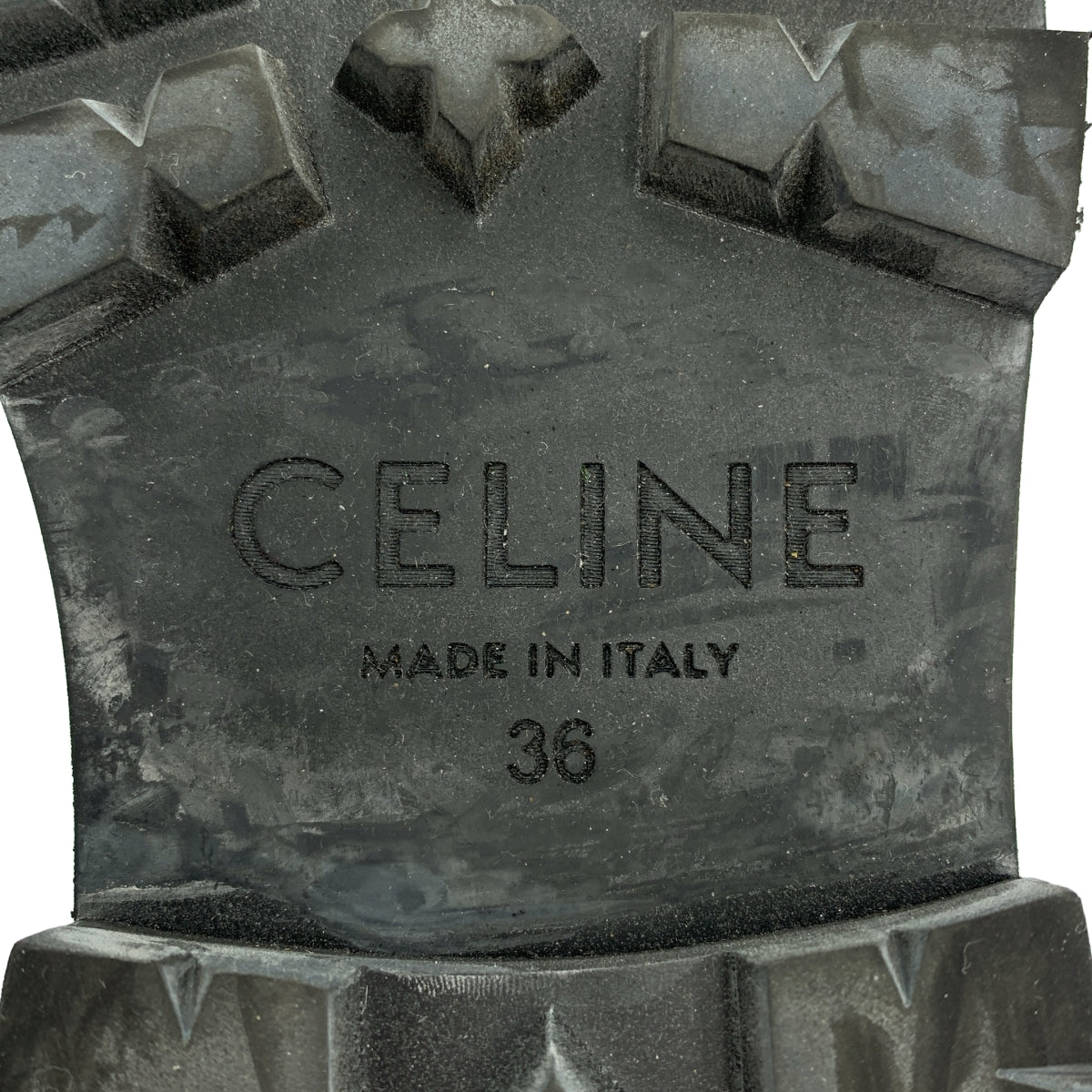 CELINE | Triomphe 鏈條雛菊皮革流蘇樂福鞋 | 36碼 |