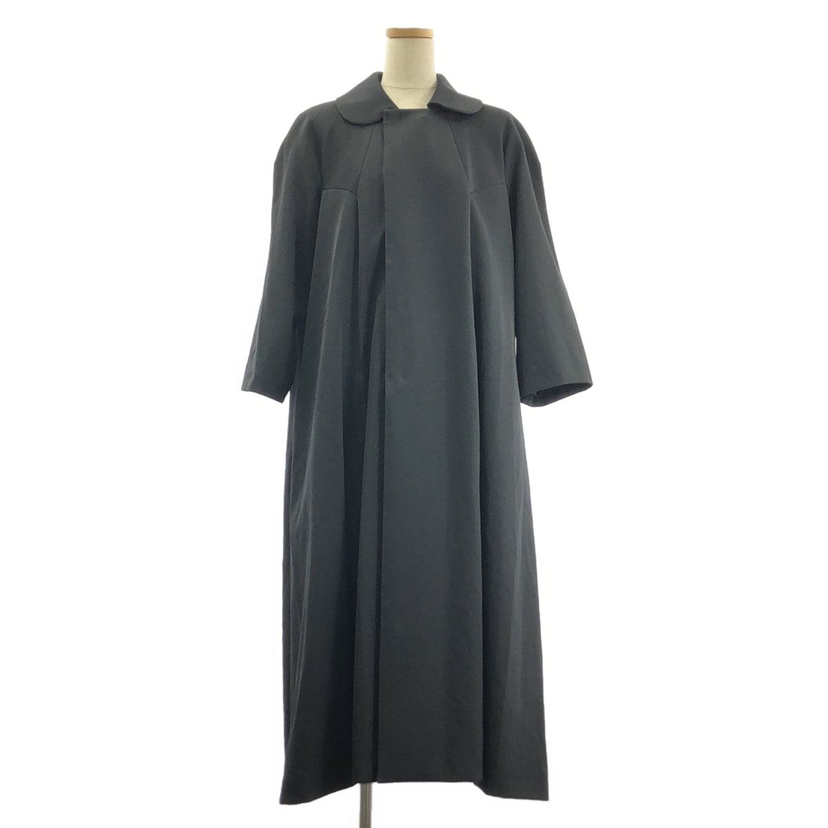 COMME des GARCONS / コムデギャルソン | 2021SS | 丸襟 フック式 シングル オーバー コート | S | レディース