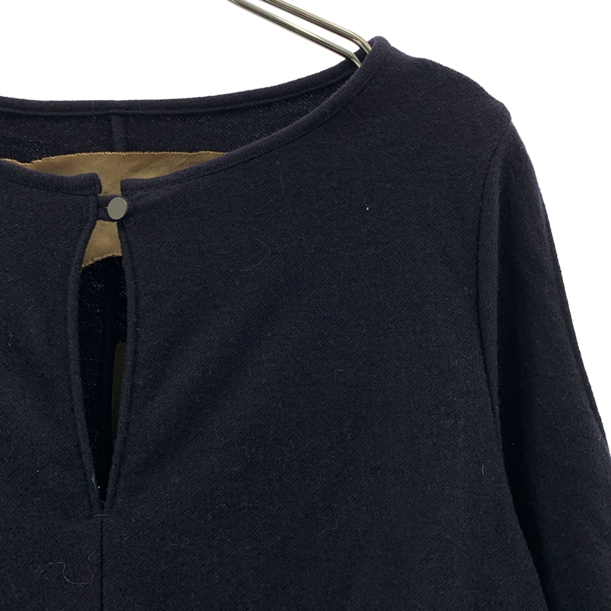 Room no.8 / ルームエイト | MELTON OPEN-SLEEVE ONE-PIECE ウール プルオーバーワンピース | 2 | レディース