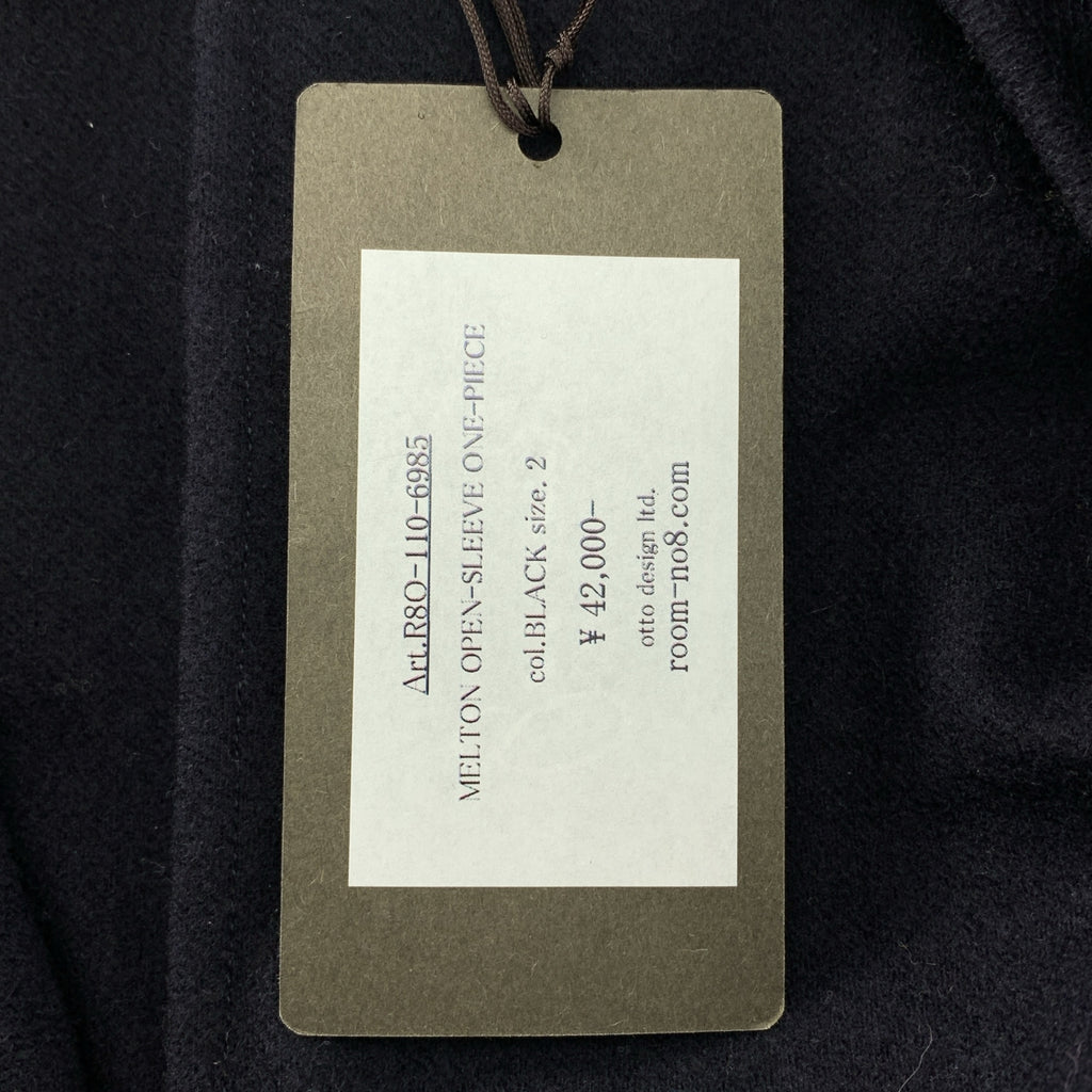 Room no.8 / ルームエイト | MELTON OPEN-SLEEVE ONE-PIECE ウール プルオーバーワンピース | 2 | レディース