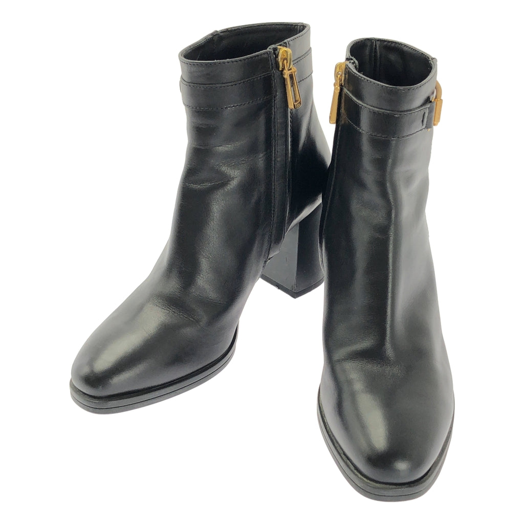 TOD'S / 토즈 | 스퀘어 버클 발목 부츠 | 37.5 | 블랙 | 여성