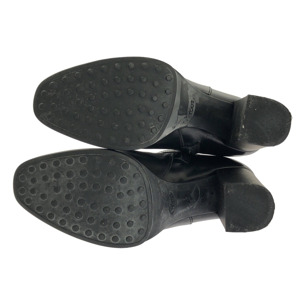 TOD'S / 토즈 | 스퀘어 버클 발목 부츠 | 37.5 | 블랙 | 여성