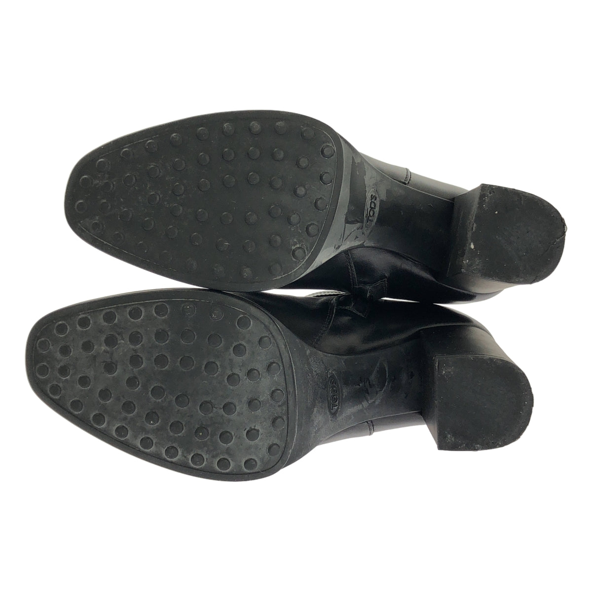 TOD'S / 토즈 | 스퀘어 버클 발목 부츠 | 37.5 | 블랙 | 여성