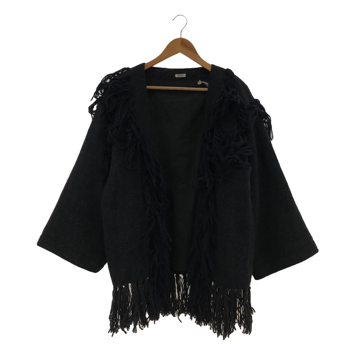 【미품】 NOWOS / 노워스 | Fringe jacket 재킷 | M | 블랙 | 여성
