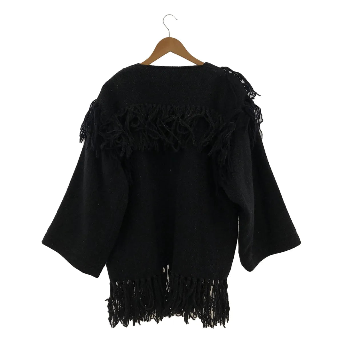 【미품】 NOWOS / 노워스 | Fringe jacket 재킷 | M | 블랙 | 여성