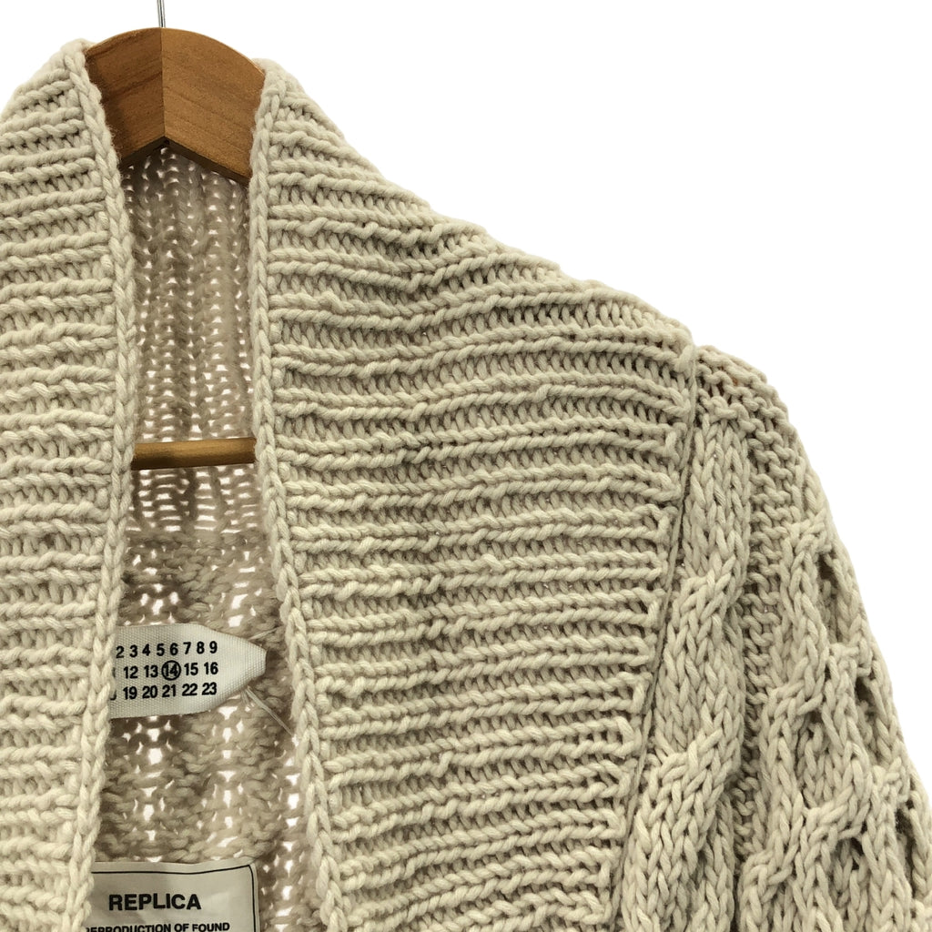 Maison Martin Margiela | 2009 秋冬系列 | 1969 復刻版絞花針織開襟衫 | 男款 | 小號