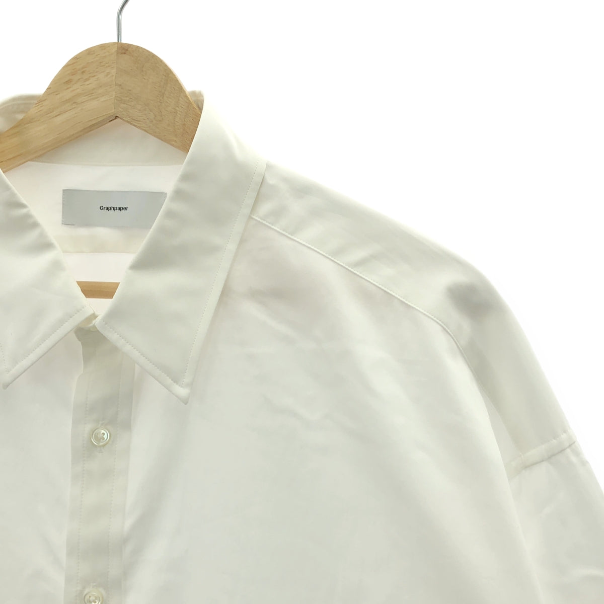 Graphpaper / グラフペーパー | 2024SS | High Count Regular Collar Shirt ハイカウント レギュラーカラー シャツ | F | ホワイト | メンズ