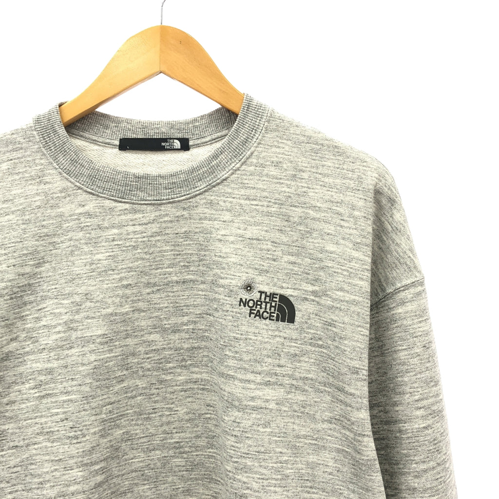 THE NORTH FACE / 자노스 페이스 | 플라워 로고 크루 스웨트 | L | 그레이 | 남성