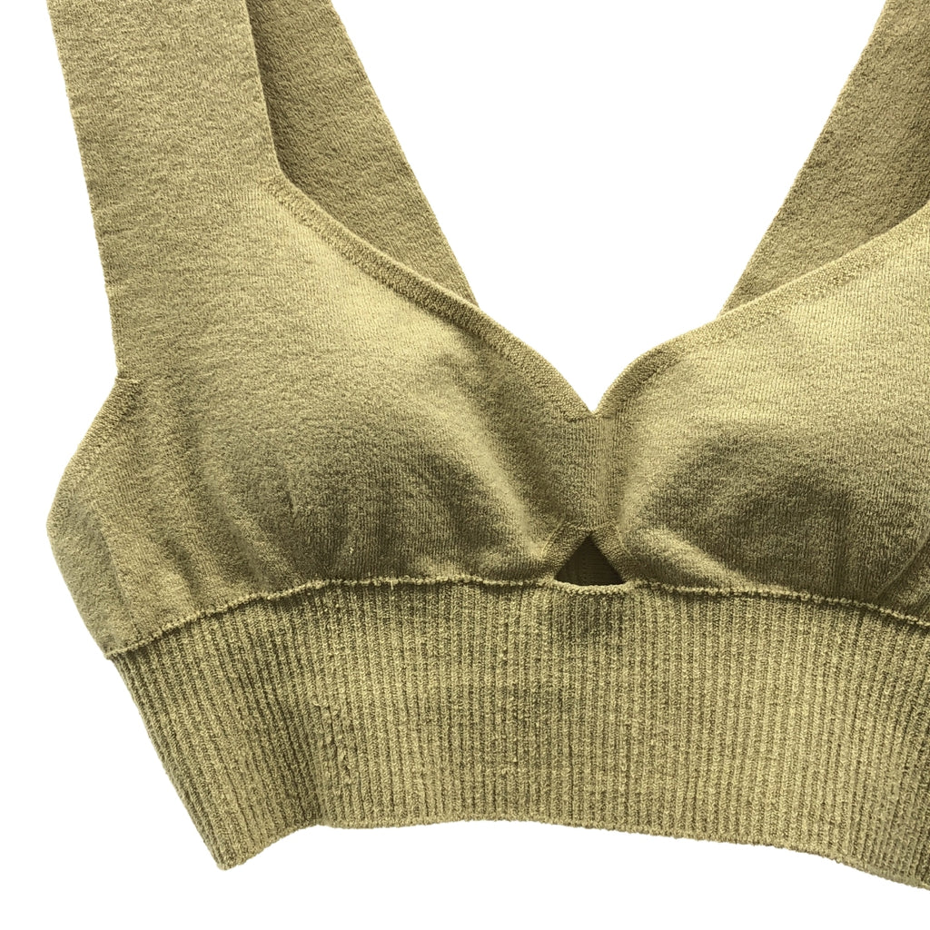unfil / アンフィル | organic cotton bra top オーガニック コットン ブラトップ | 1 | grassbeige | レディース