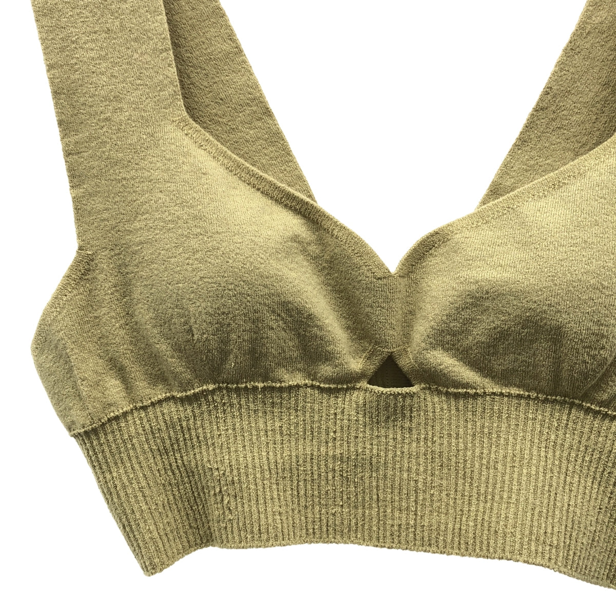 unfil / アンフィル | organic cotton bra top オーガニック コットン ブラトップ | 1 | grassbeige | レディース