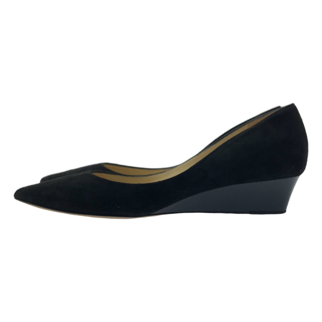 JIMMY CHOO / ジミーチュウ | スエード レザー ポインテッドトゥ パンプス | 37 | ブラック | レディース