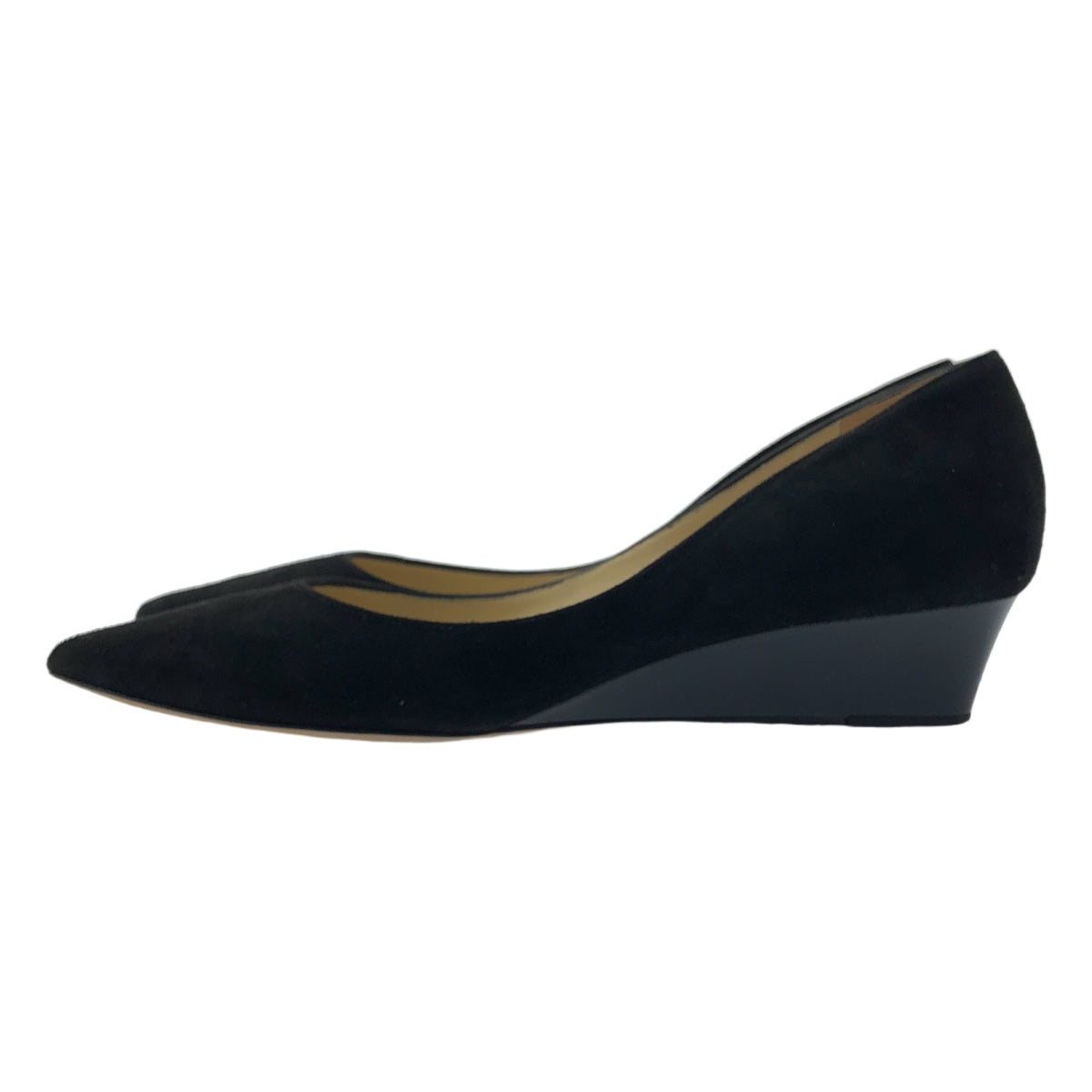 JIMMY CHOO / ジミーチュウ | スエード レザー ポインテッドトゥ パンプス | 37 | ブラック | レディース