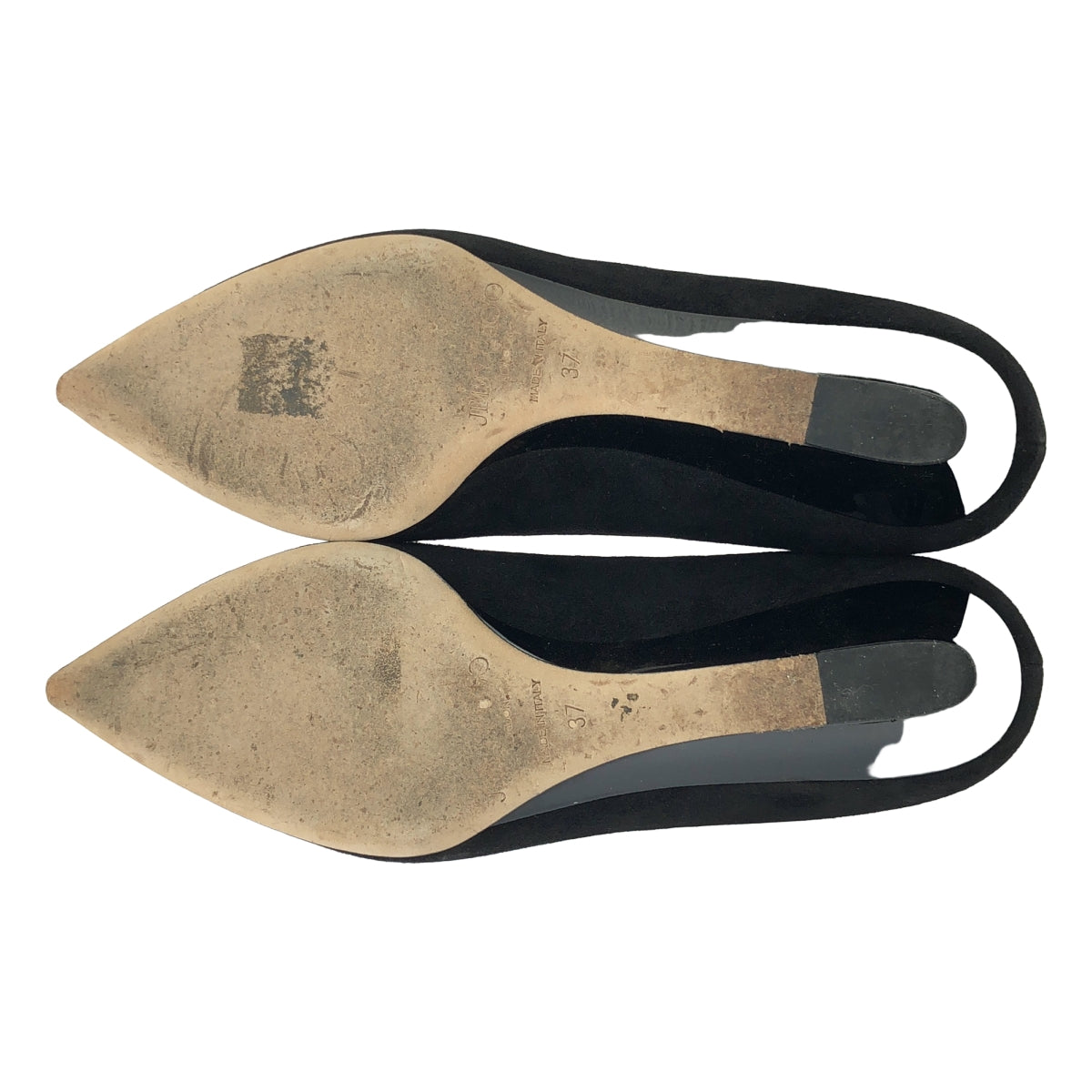 JIMMY CHOO | 絨面革尖頭高跟鞋 | 37 | 黑色 | 女款