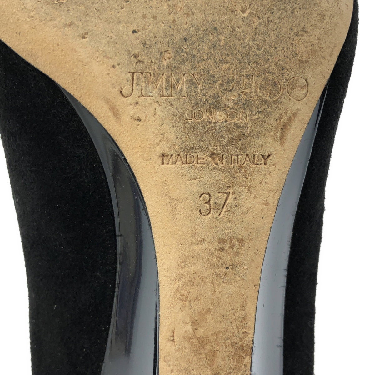 JIMMY CHOO / 지미추 | 스웨이드 가죽 포인티드 투 펌프스 | 37 | 블랙 | 여성