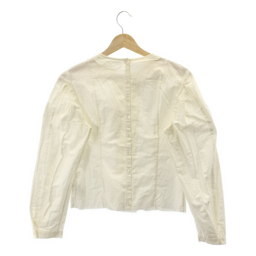 mina perhonen / ミナペルホネン | mountain bird コットン シルク ピンタック プルオーバーブラウス | 38 | ホワイト | レディース