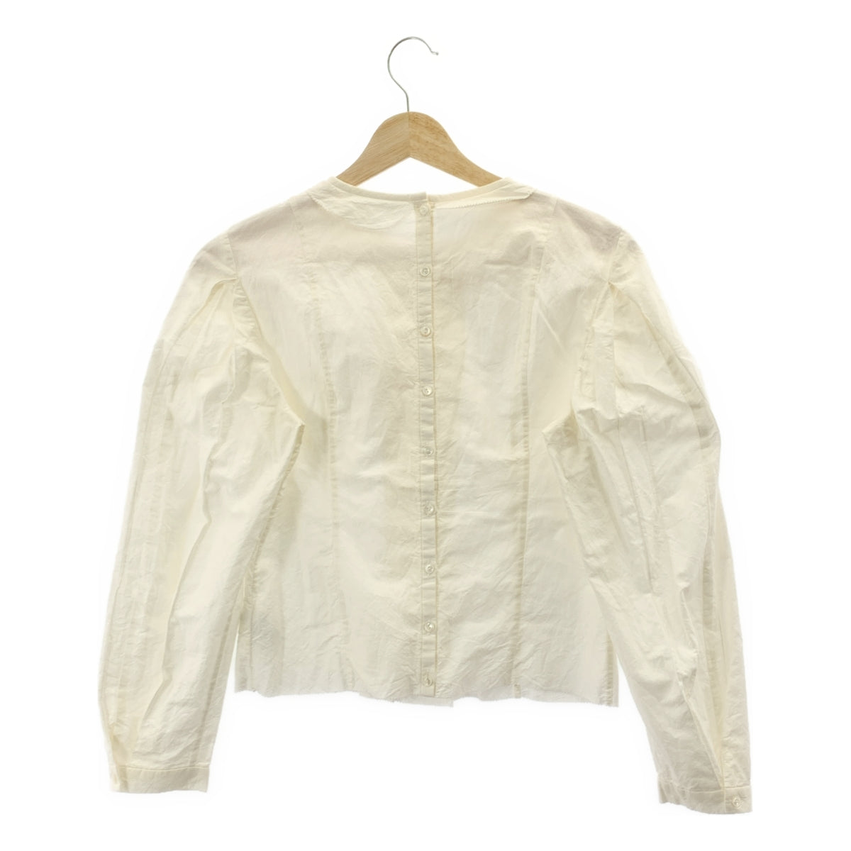 mina perhonen / ミナペルホネン | mountain bird コットン シルク ピンタック プルオーバーブラウス | 38 | ホワイト | レディース