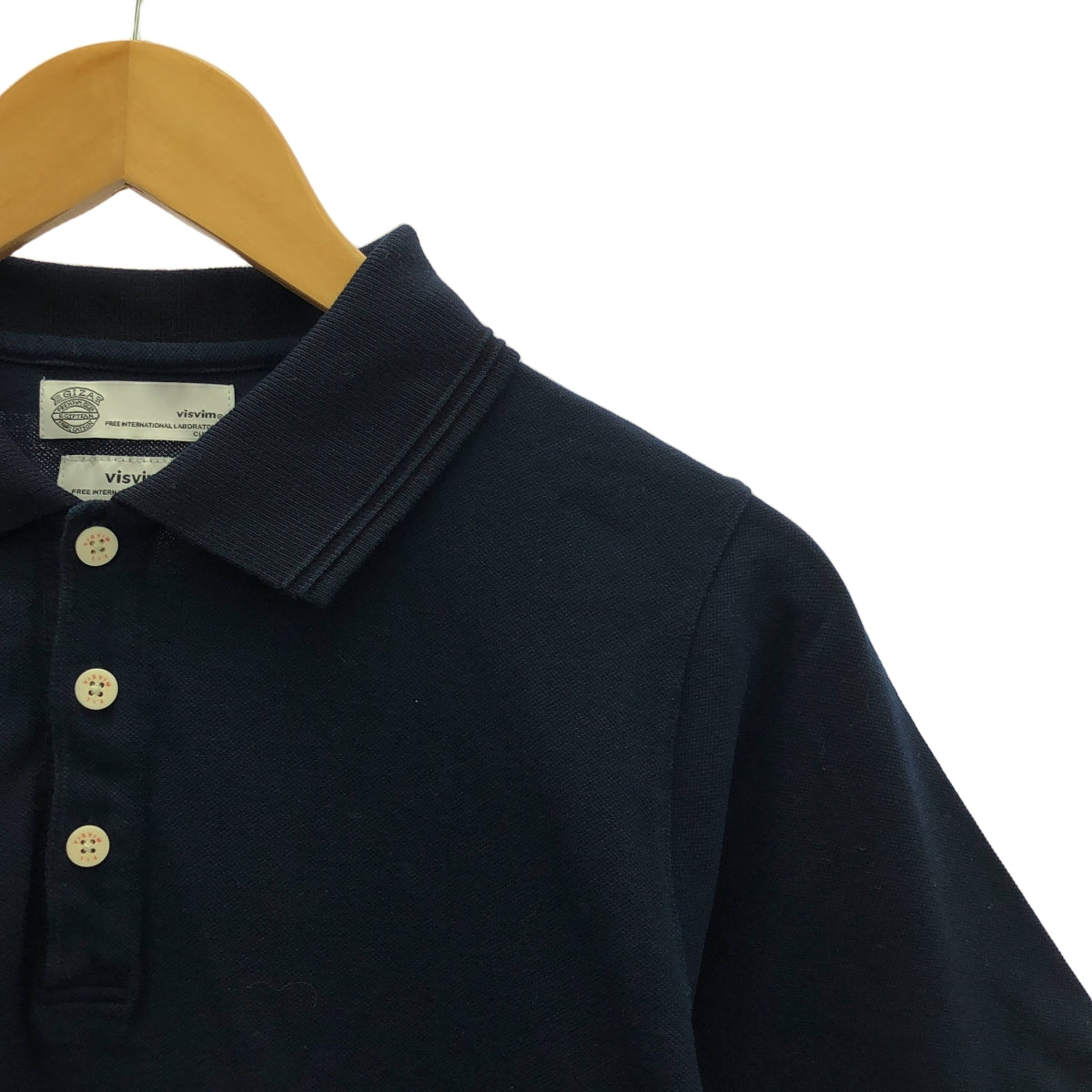 visvim / ビズビム | INDIGO WELLER S/S (GIZA) / ポロシャツ | 1 | インディゴ | メンズ