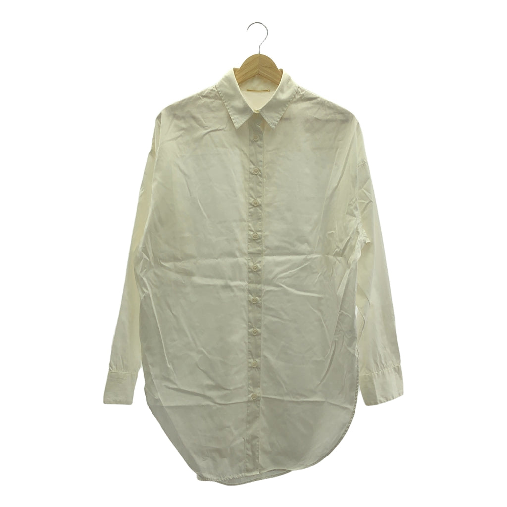 L'Appartment DEUXIEME CLASSE / アパルトモンドゥーズィエムクラス | 2021SS | BF SHIRT / コットン オーバー ロングシャツ | F | ホワイト | レディース