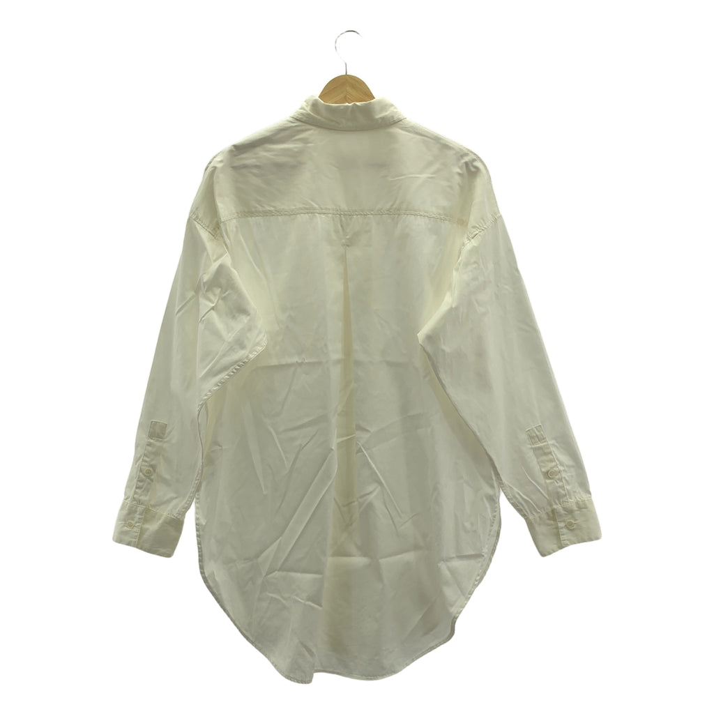L'Appartment DEUXIEME CLASSE / アパルトモンドゥーズィエムクラス | 2021SS | BF SHIRT / コットン オーバー ロングシャツ | F | ホワイト | レディース