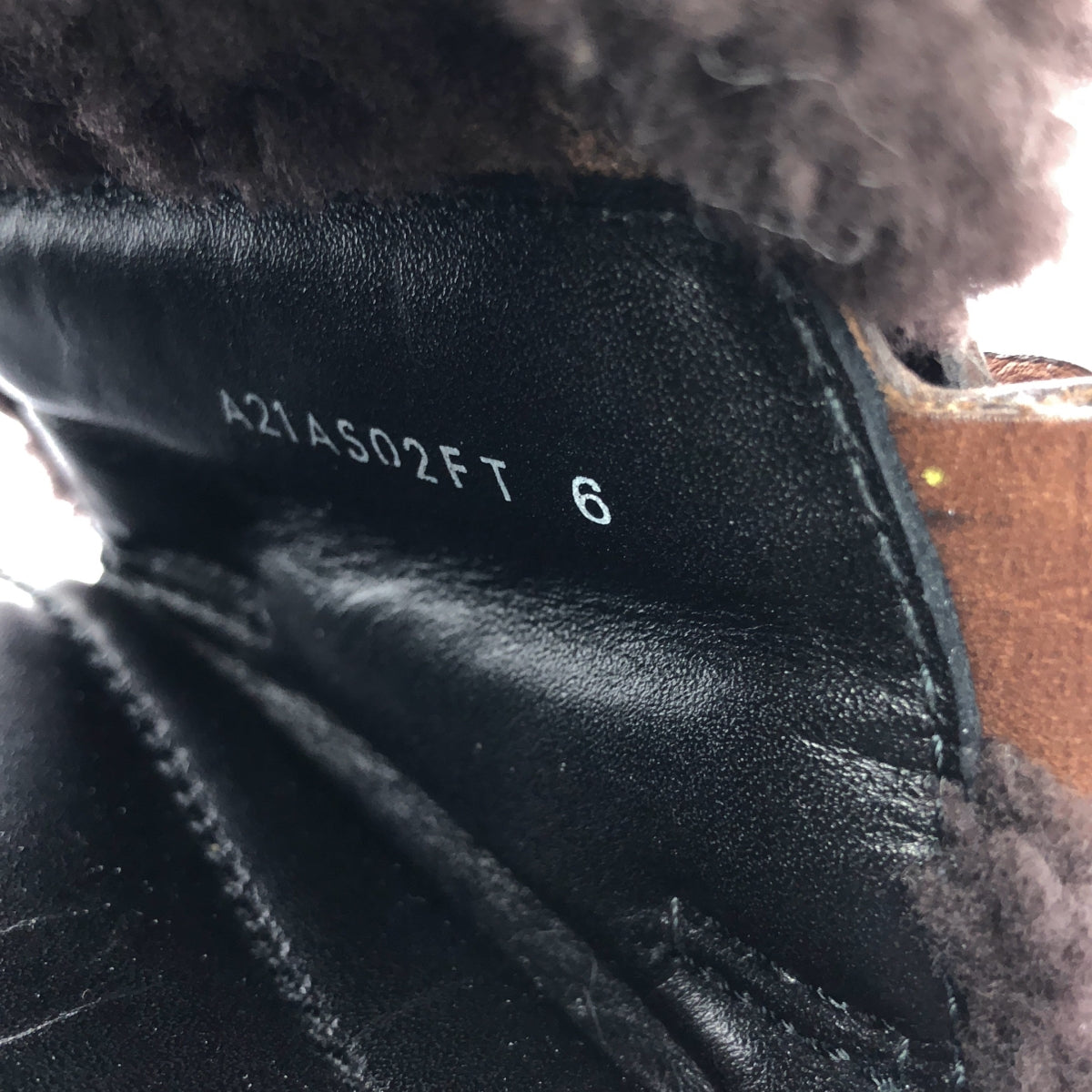 【美品】  AURALEE / オーラリー | × FOOT THE COACHER MOUTON SANDALS ムートン サンダル | 6 | ブラウン | レディース