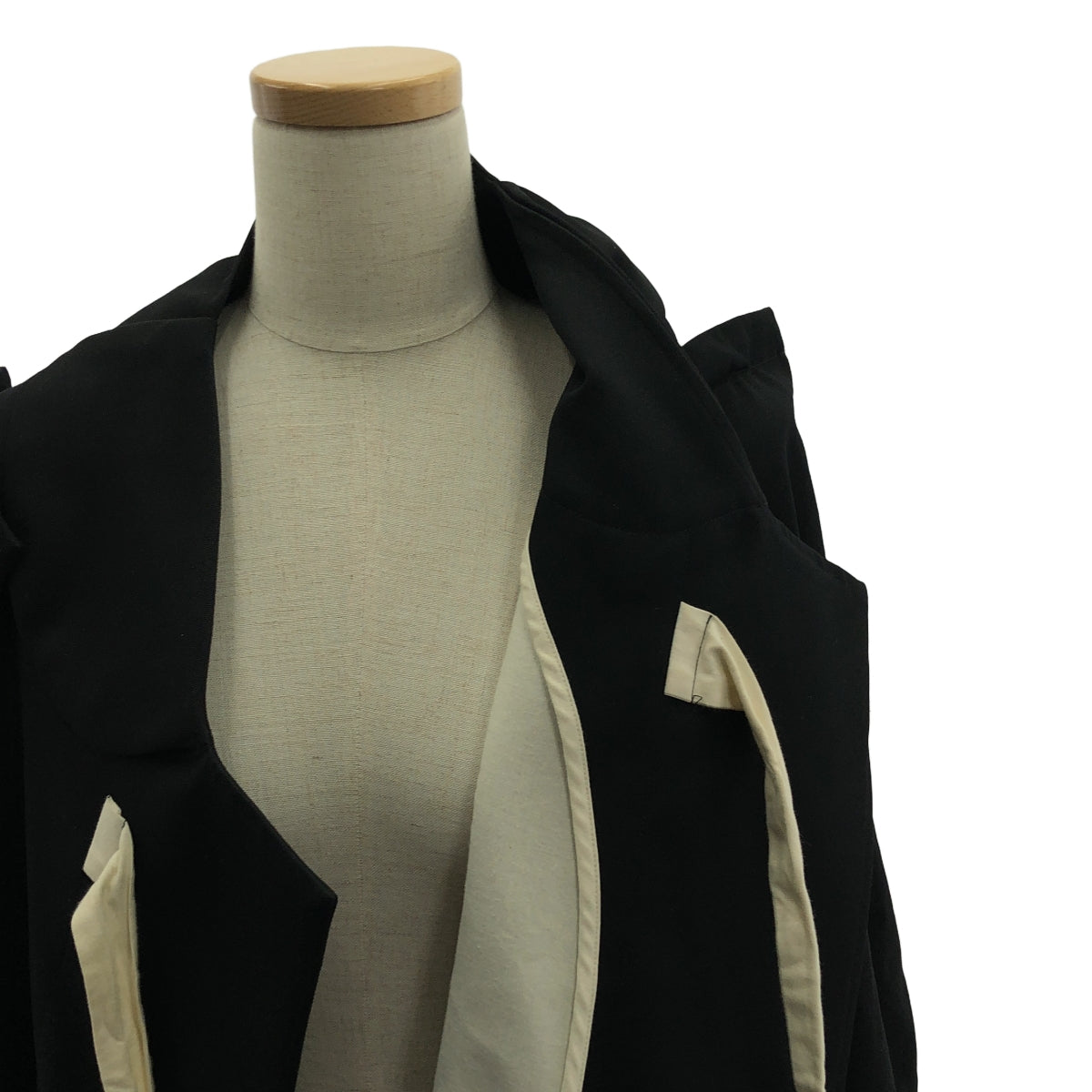 COMME des GARCONS | 2012AW | 2D / Wool gabardine round collar jacket | S | Women's