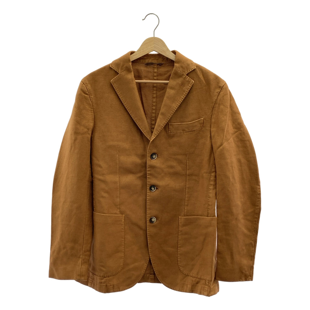 Lubiam / ルビアム | コットン リネン ホップサック 3B テーラードジャケット | 48 | メンズ