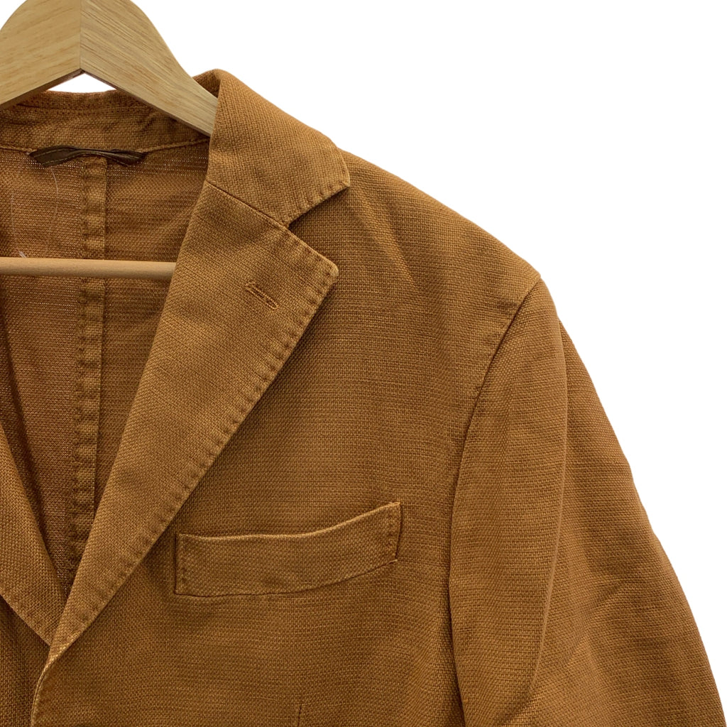 Lubiam / ルビアム | コットン リネン ホップサック 3B テーラードジャケット | 48 | メンズ