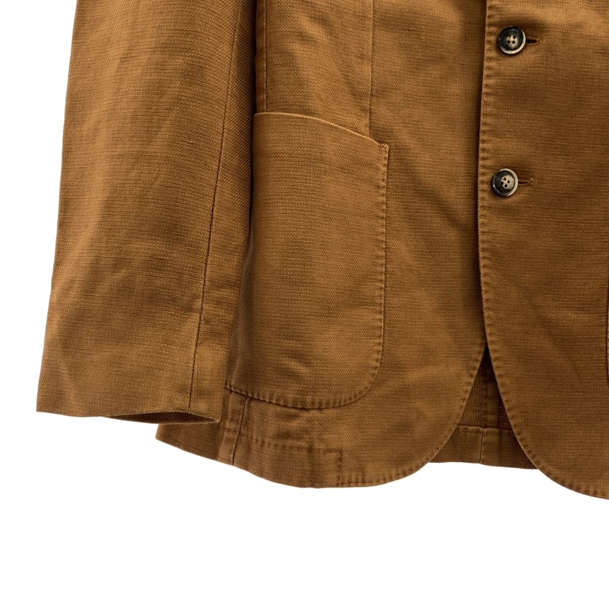 Lubiam / ルビアム | コットン リネン ホップサック 3B テーラードジャケット | 48 | メンズ
