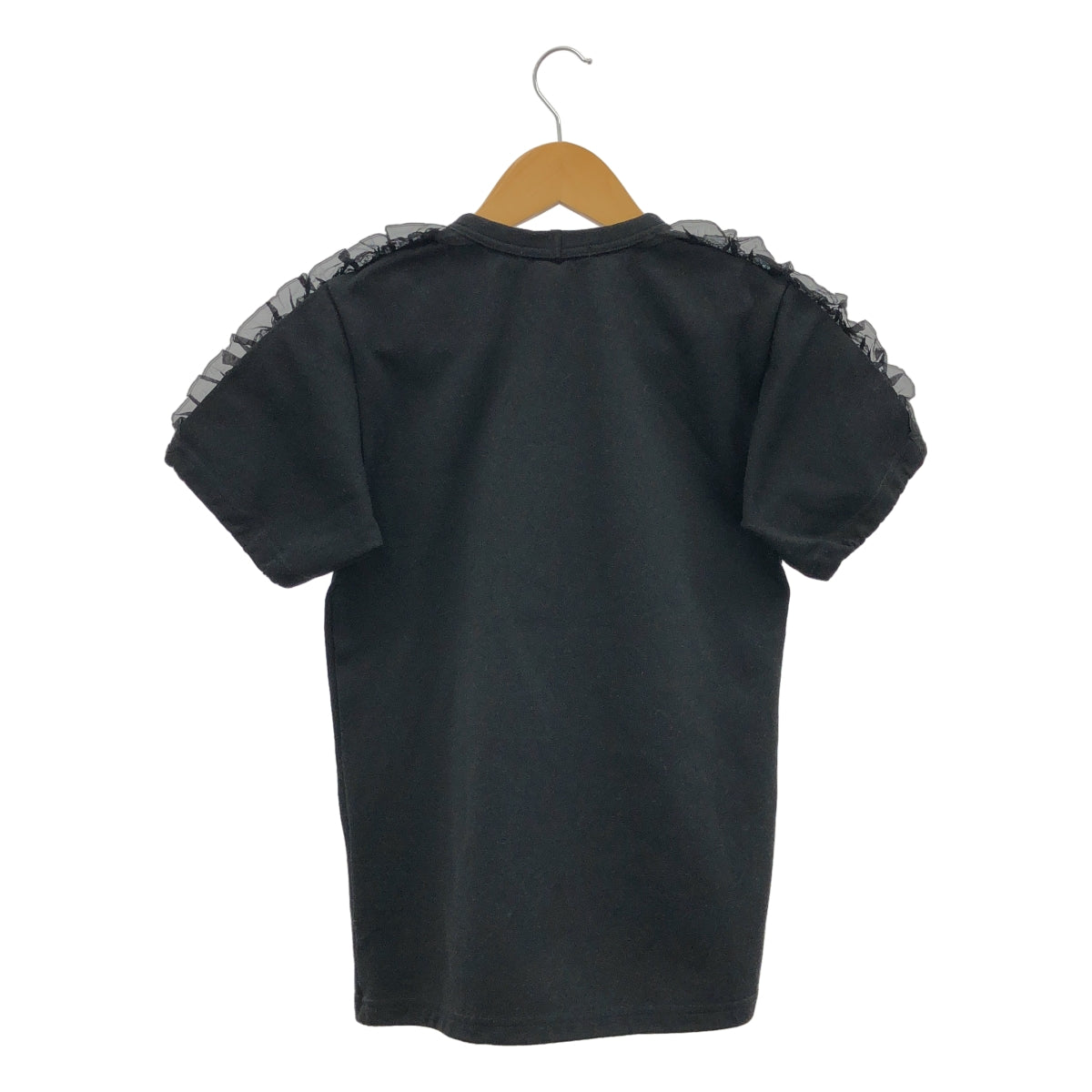 COMME des GARCONS / コムデギャルソン | 2005SS | ポリエステル 製品染め レースフリル装飾 サイドラインスリーブ カットソー |