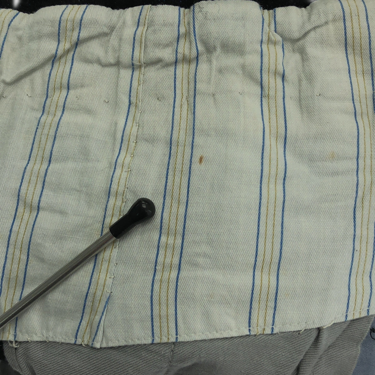 EURO VINTAGE / ユーロヴィンテージ | 推定60s ヴィンテージ 2タック ジャガードパンツ DEPONIRTホック | ブラック | メンズ