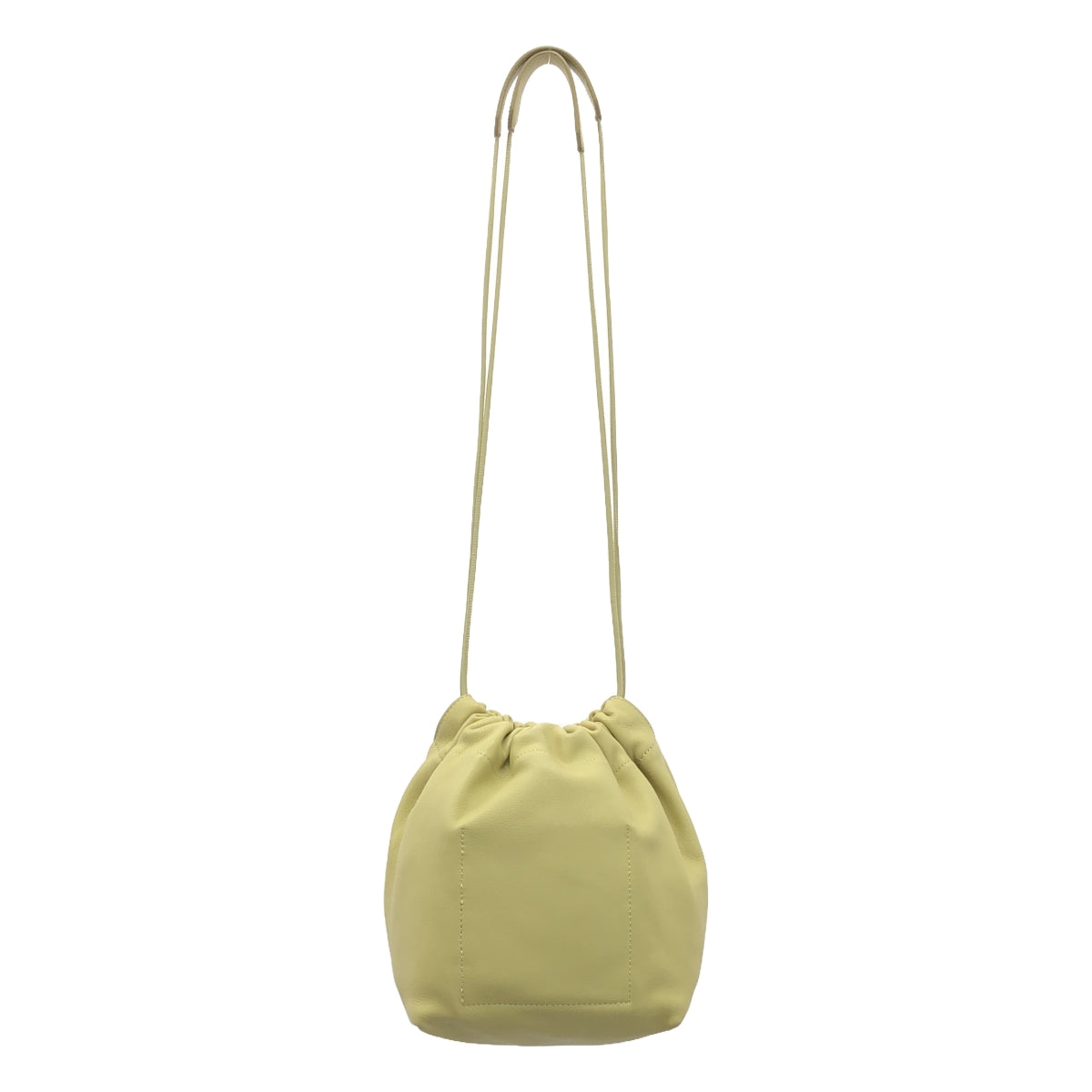 JIL SANDER | Drawstring Leather Crossbody Bag | Beige | Women's