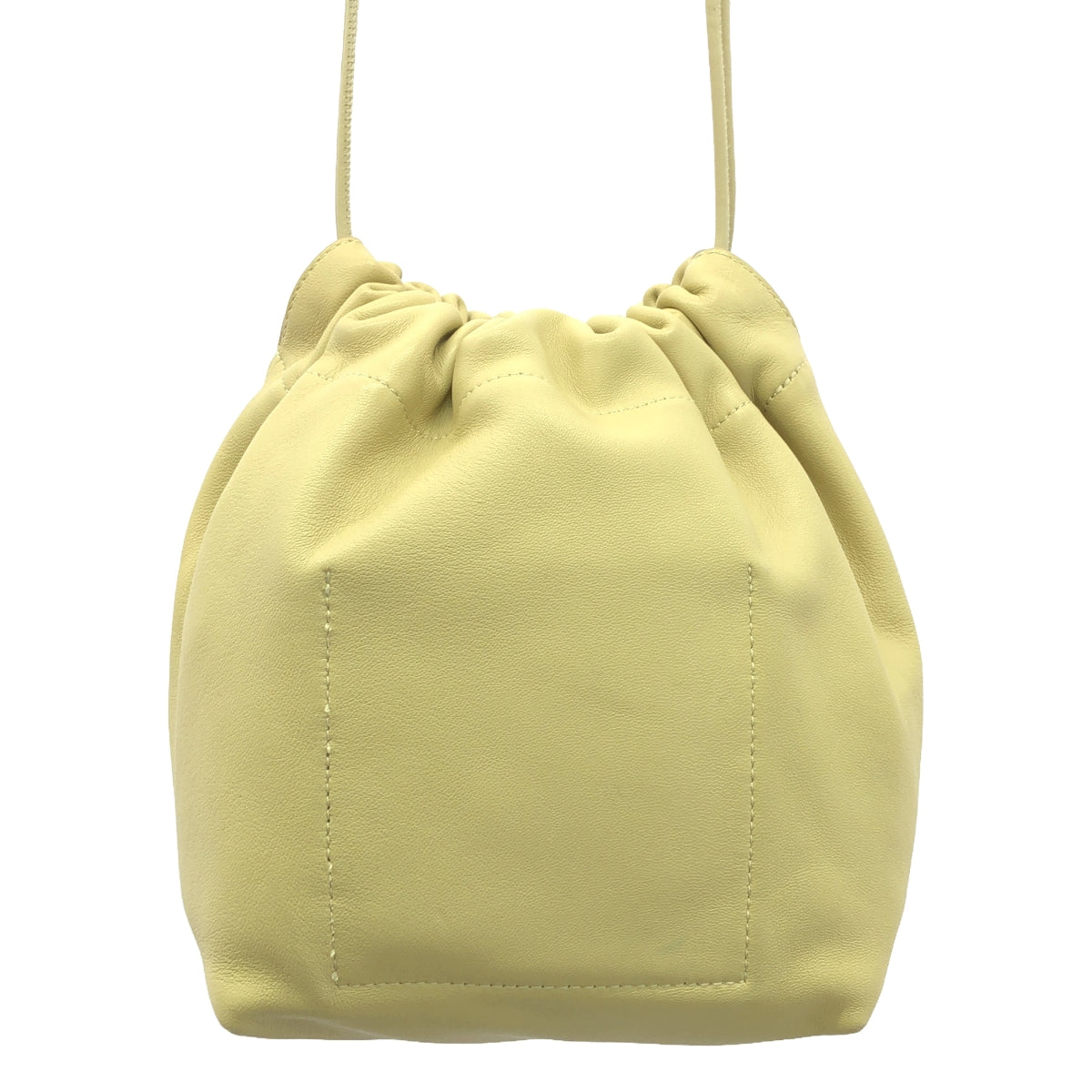 JIL SANDER | Drawstring Leather Crossbody Bag | Beige | Women's