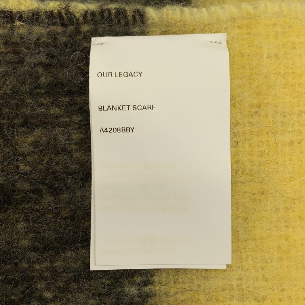 OUR LEGACY / アワーレガシー | BLANKET SCARF チェック ブランケット スカーフ マフラー | イエロー / ブラウン | メンズ