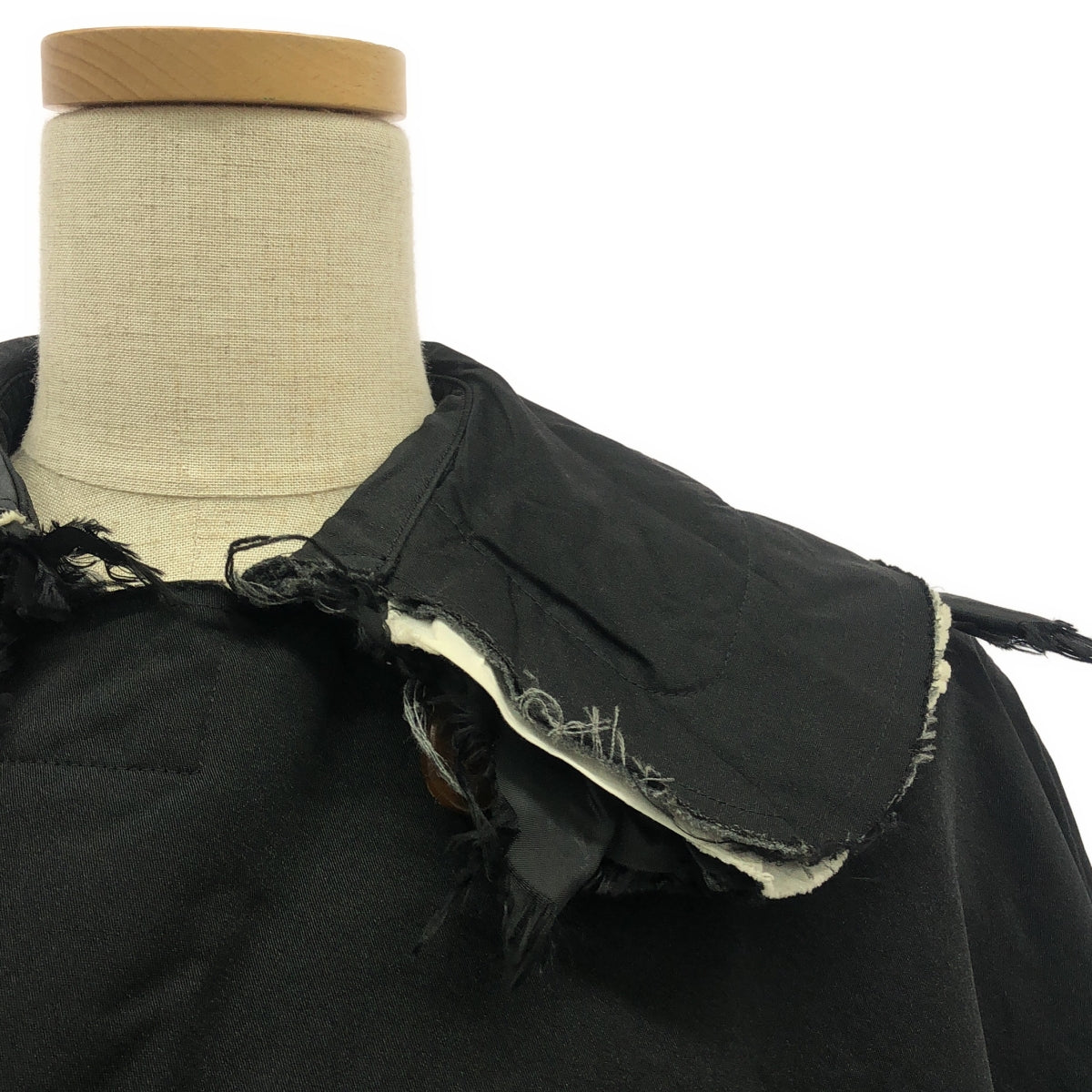 COMME des GARCONS / コムデギャルソン | 2018AW | Camp キャンプ /  ポリ縮絨 フリル ダブルコート | S | レディース
