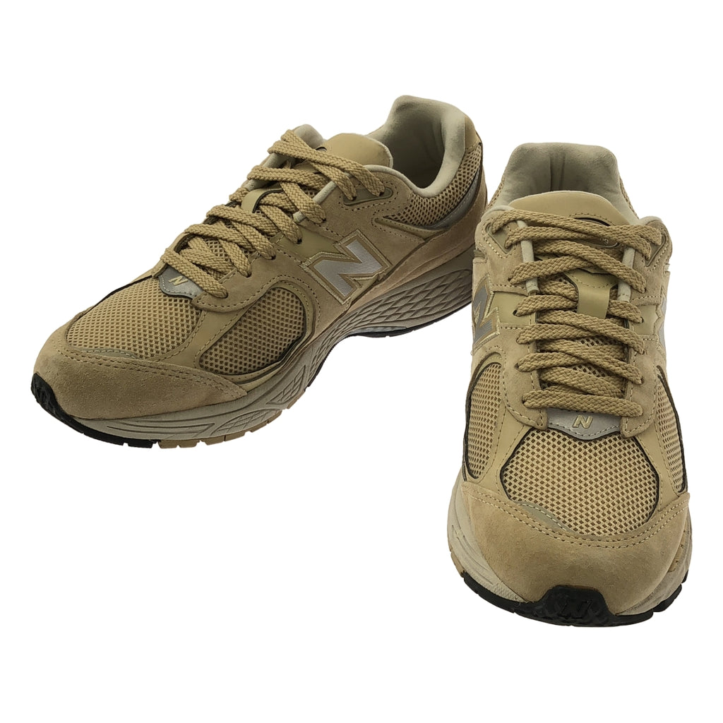 New Balance ML2002R2 麂皮與皮革低筒運動鞋（男款，27碼，米色），成色極佳