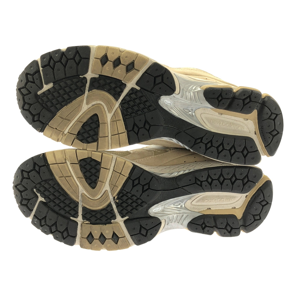 New Balance ML2002R2 麂皮與皮革低筒運動鞋（男款，27碼，米色），成色極佳