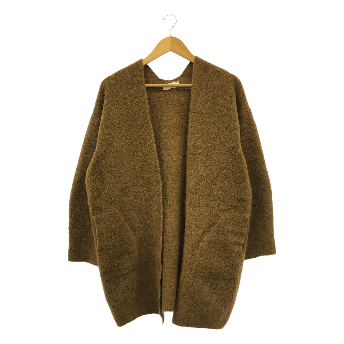 unfil / 암필 | stretch superkid mohair cardigan 가디건 | 1 | 브라운 | 여성