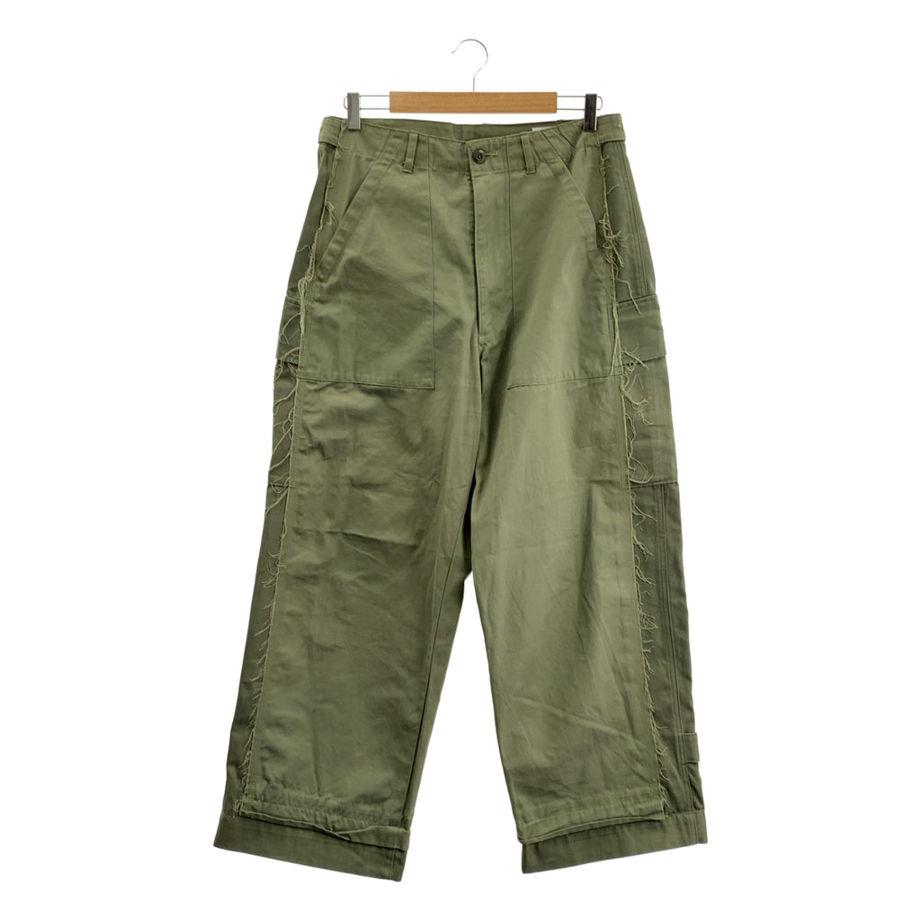 JOURNAL STANDARD / 저널 스탠다드 | STANDARD JOURNAL by NORIO TERADA Military Pants 재구성 밀리터리 카고 바지 | M | 카키 | 남성