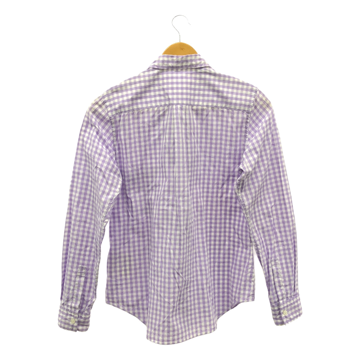 COMME des GARCONS | 2002SS |格紋裝飾常規領襯衫 |紫色/白色|女性的