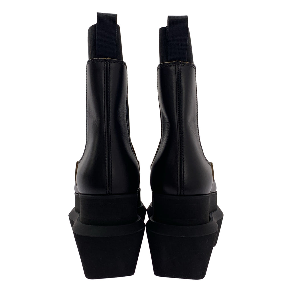 sacai / 사카이 | Chelsea Boots / 가죽 사이드 고어 플랫폼 첼시 짧은 부츠 | 38 | 여성