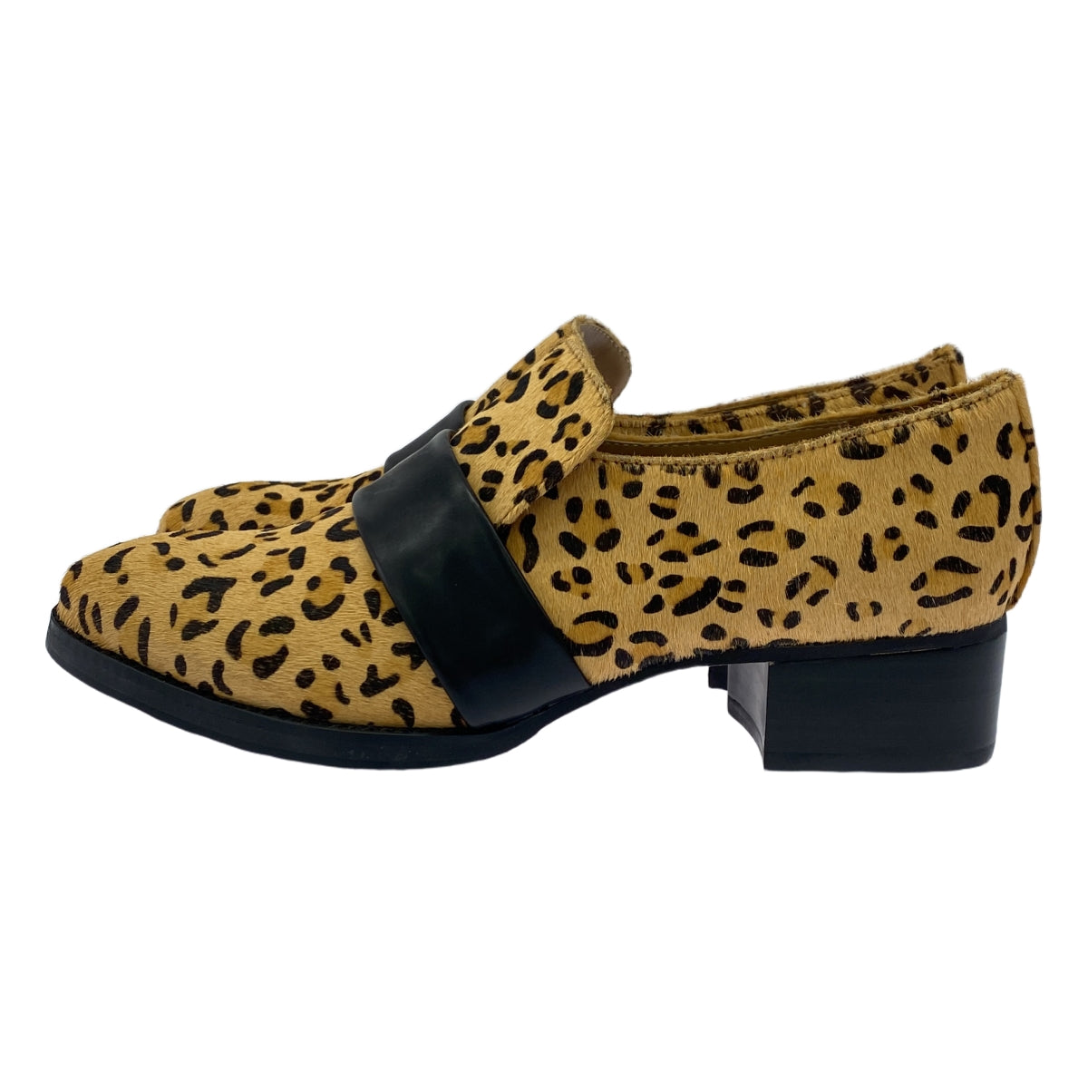 [新品] 美容與青春 |豹紋樂福鞋 | 35.5 |駱駝 |女性的