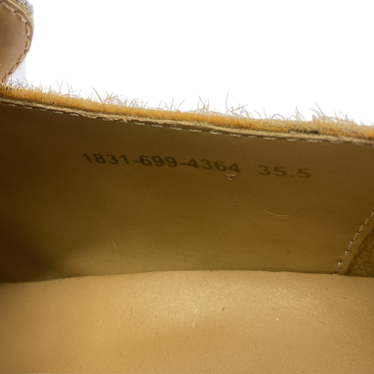 【新品】  BEAUTY&YOUTH / ビューティーアンドユース | ハラコ レオパード ローファー シューズ | 35.5 | キャメル系 | レディース