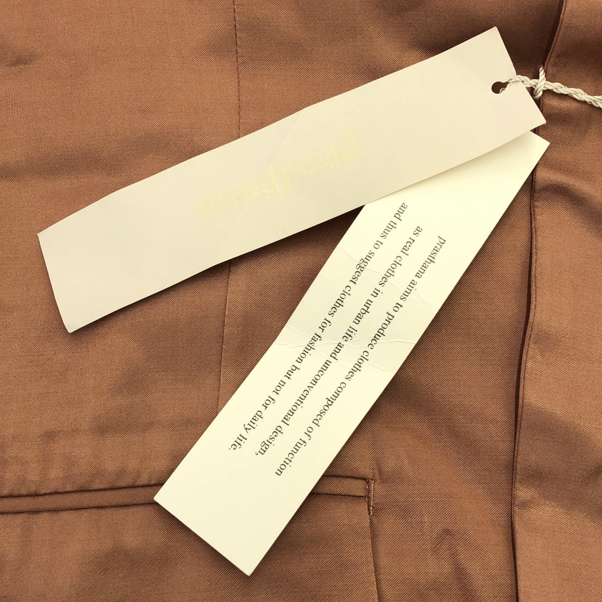 【新品】  prasthana / プラスターナ | 残響 stand neck jacket | M | ピンク | メンズ