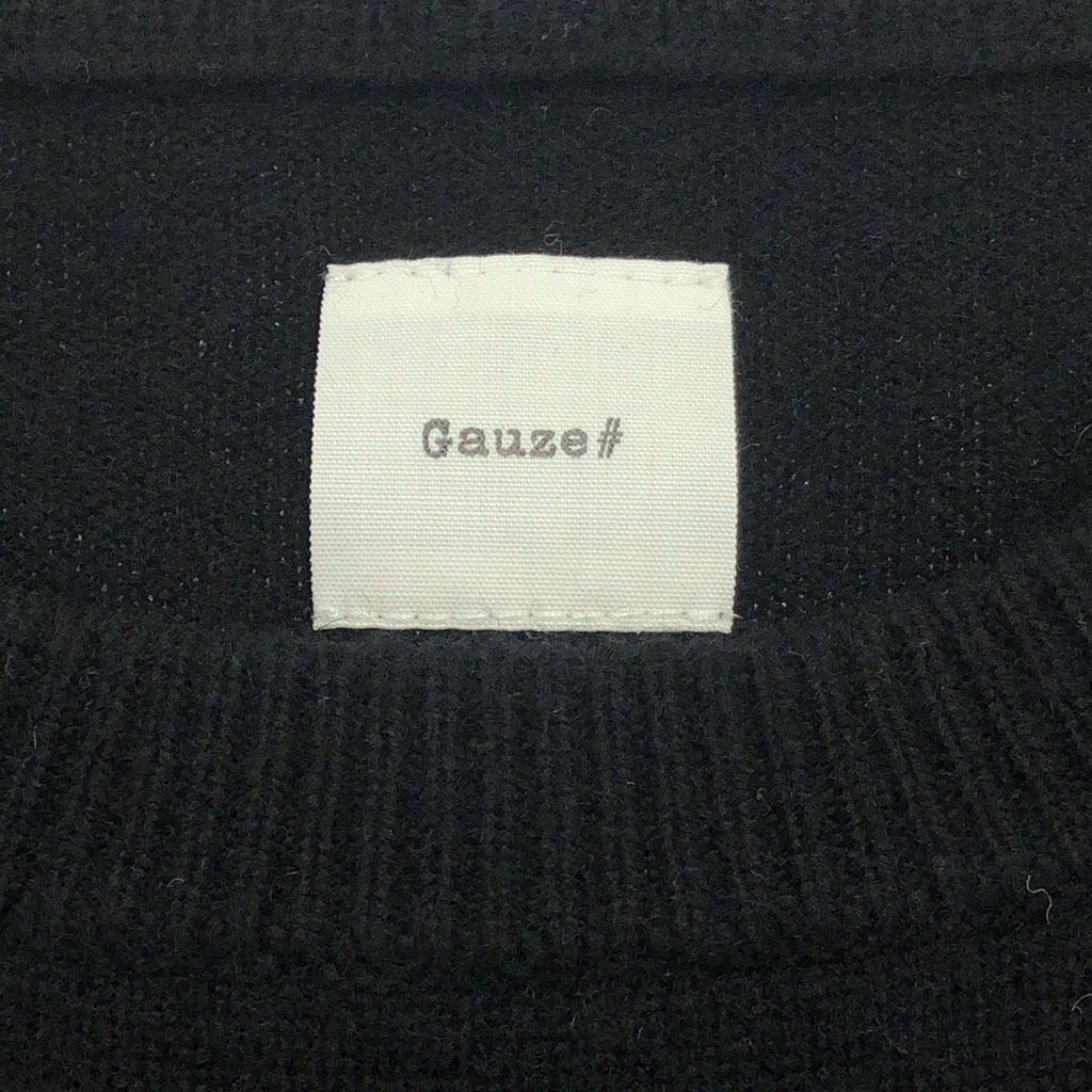 Gauze# / ガーゼ | ウール サイドスリット ニットベスト | F | レディース