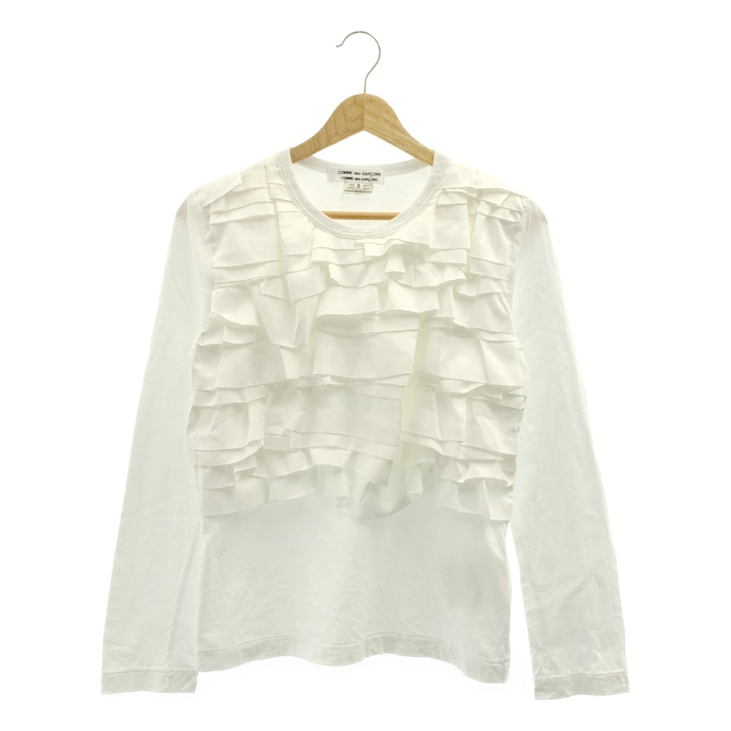 COMME des GARCONS | 2018 秋冬系列 | 棉質混紡層疊荷葉邊上衣 | S 碼 | 女款