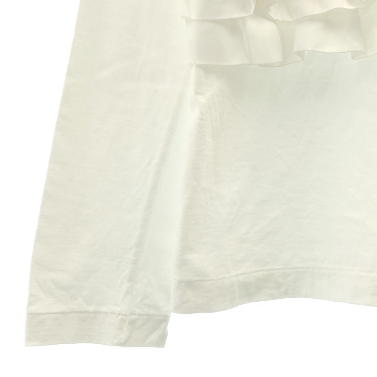 COMME des GARCONS | 2018 秋冬系列 | 棉質混紡層疊荷葉邊上衣 | S 碼 | 女款