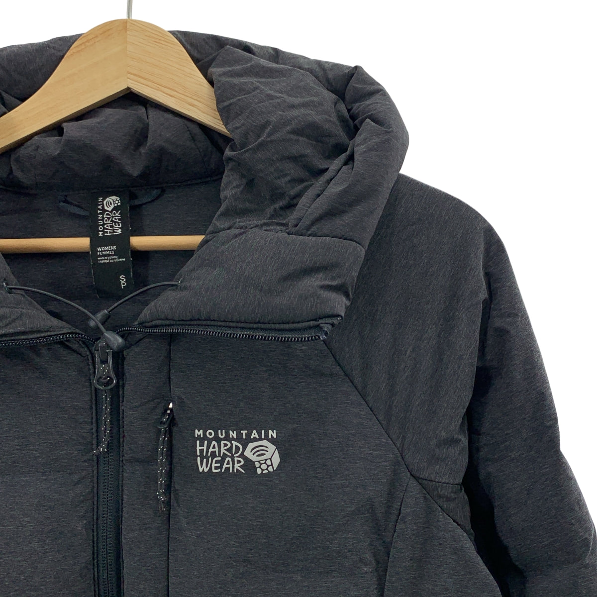 MOUNTAIN HARD WEAR / マウンテンハードウェア | フーデッド ダウンジャケット | S | ブラック | レディース